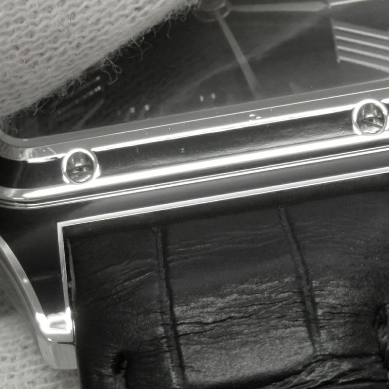 カルティエ サントス デュモン LM WSSA0046 Cartier 腕時計 黒文字盤