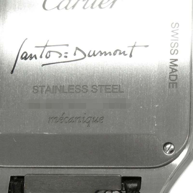 カルティエ サントス デュモン LM WSSA0046 Cartier 腕時計 黒文字盤