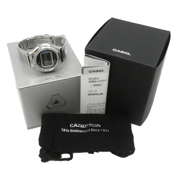 カシオ カシオトロン 復刻限定モデル TRN-50-2AJR 電波ソーラー CASIO 腕時計 ブルー文字盤