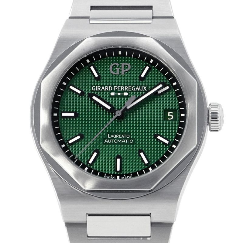 ジラールペルゴ ロレアート 81010-11-3153-1CM GIRARD-PERREGAUX 腕時計 グリーン文字盤
