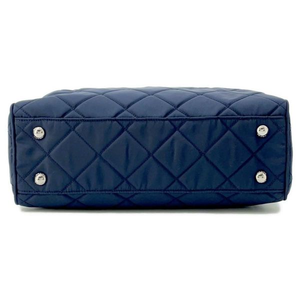 プラダ チェーンショルダーバッグ キルティング ナイロン ブラック 1BB903 PRADA バッグ ネイビー