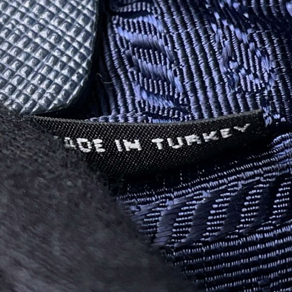 プラダ チェーンショルダーバッグ キルティング ナイロン ブラック 1BB903 PRADA バッグ ネイビー