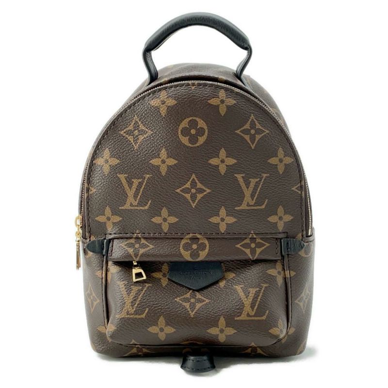 ルイヴィトン リュック モノグラム パームスプリングス バックパックMINI M44873 LOUIS VUITTON 黒 ブラック