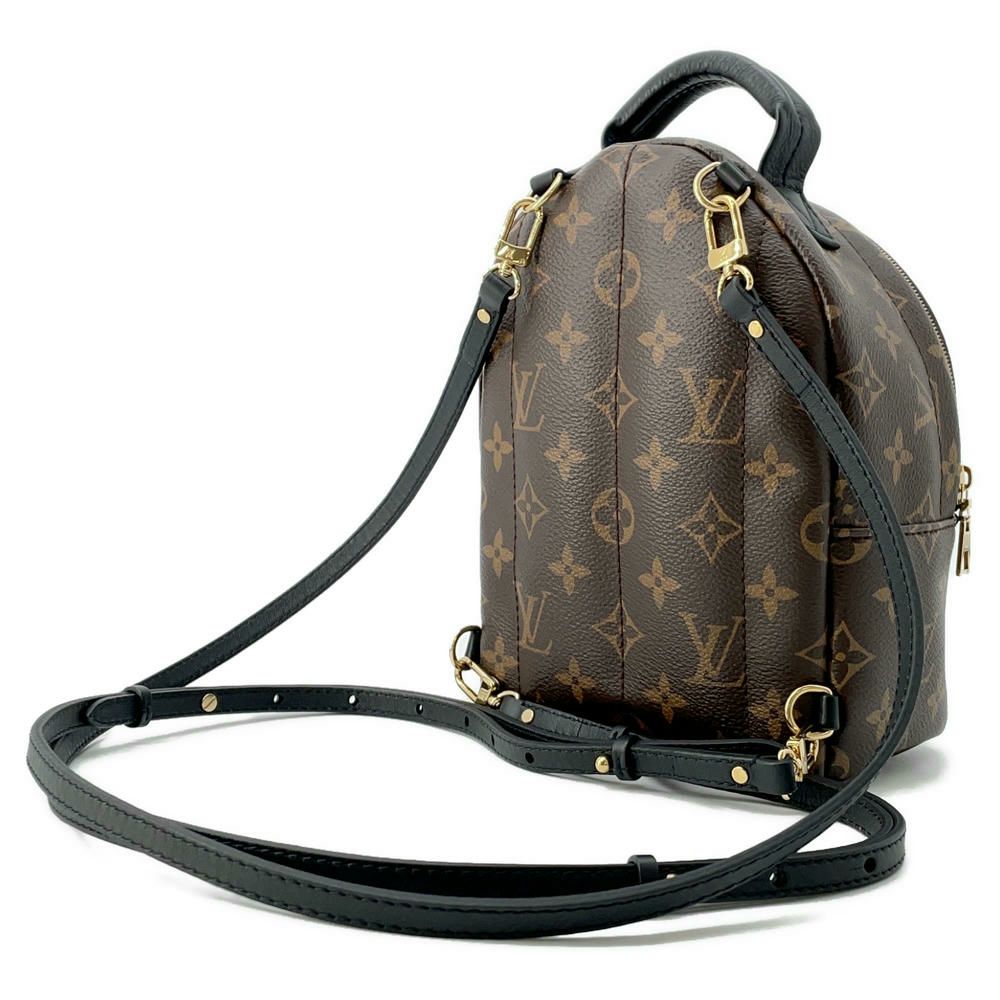 ルイヴィトン リュック モノグラム パームスプリングス バックパックMINI M44873 LOUIS VUITTON 黒 ブラック