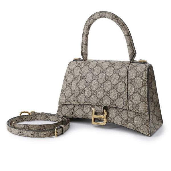 グッチ ハンドバッグ バレンシアガコラボ アワーグラス ハッカープロジェクト スモール PVC 681697 GUCCI 2wayショルダー