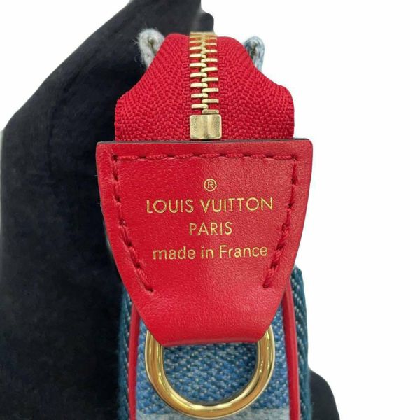 ルイヴィトン ポーチ モノグラム・デニム マイクロ・ポシェット・アクセソワール M68760 LOUIS VUITTON 小物入れ 小銭入れ