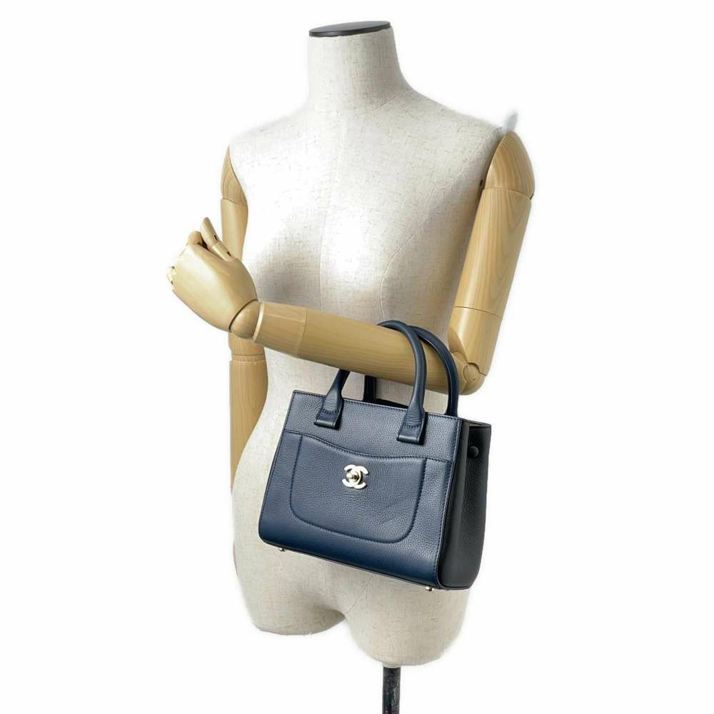 シャネル ハンドバッグ ココマーク スモール ショッピングバッグ Neo Executive A69929 2way 黒