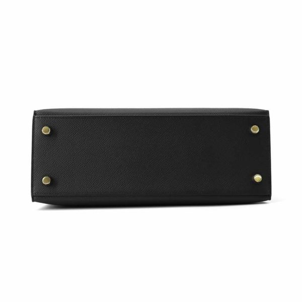 エルメス ハンドバッグ ケリー25 外縫い ブラック/ゴールド金具 エプソン W刻印 HERMES Kelly 2wayバッグ