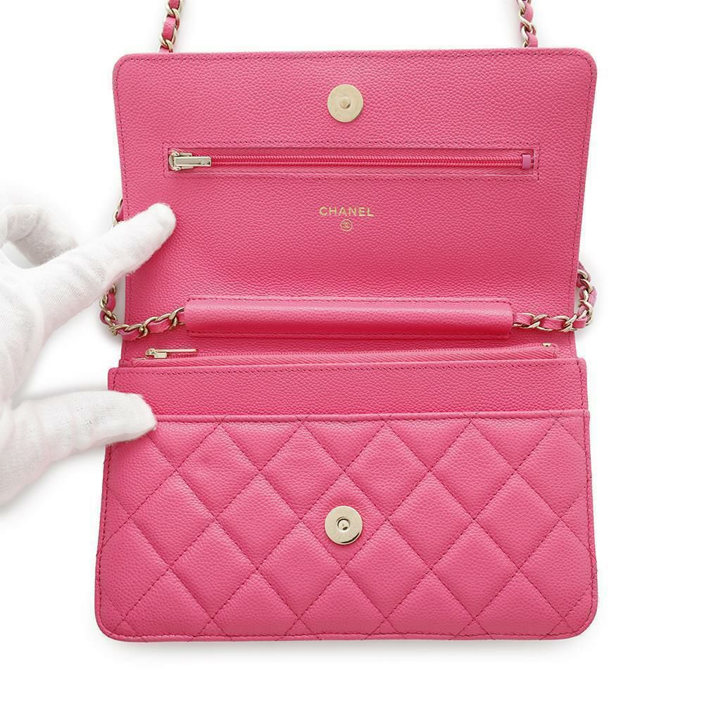 シャネル チェーンウォレット クラシック マトラッセ ココマーク キャビアスキン AP0250 CHANEL 財布