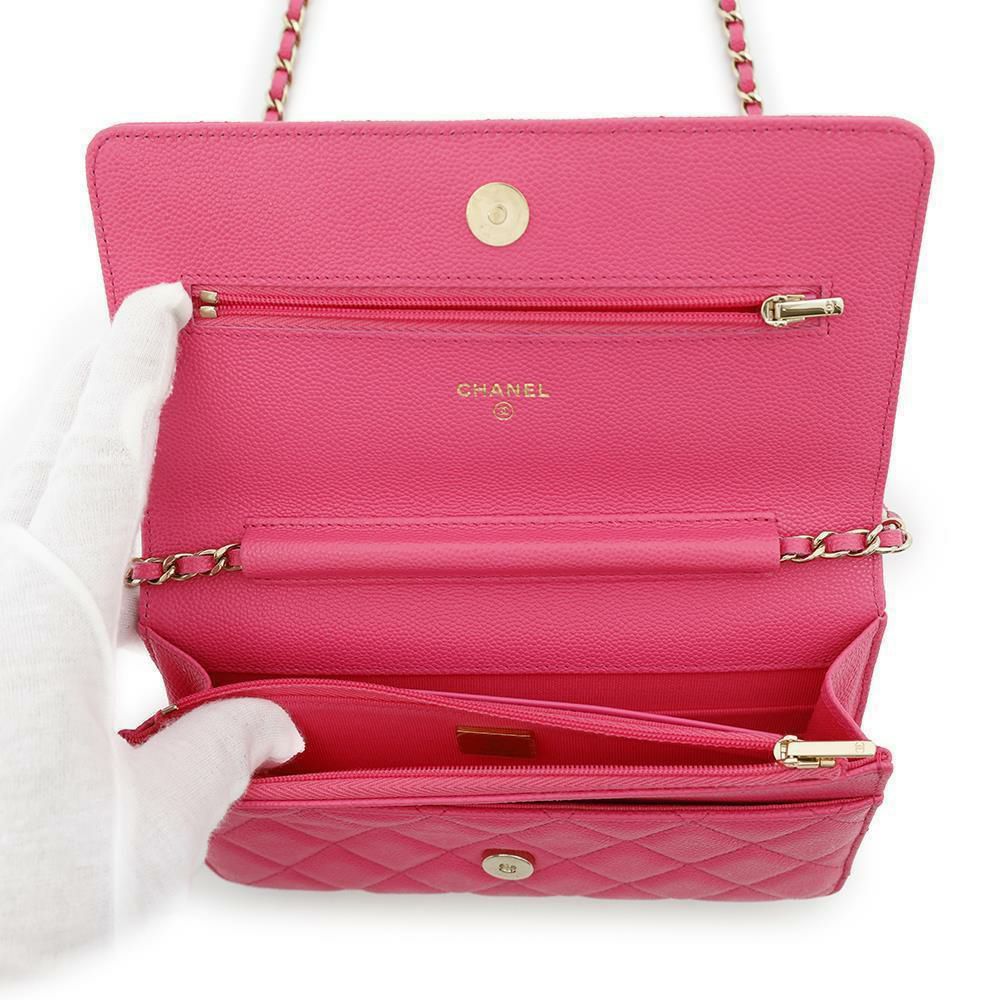 シャネル チェーンウォレット クラシック マトラッセ ココマーク キャビアスキン AP0250 CHANEL 財布