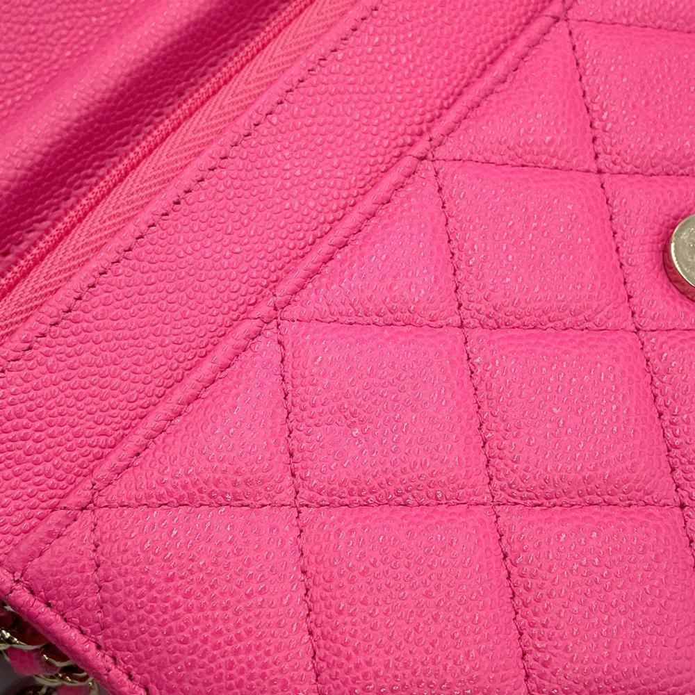 シャネル チェーンウォレット クラシック マトラッセ ココマーク キャビアスキン AP0250 CHANEL 財布