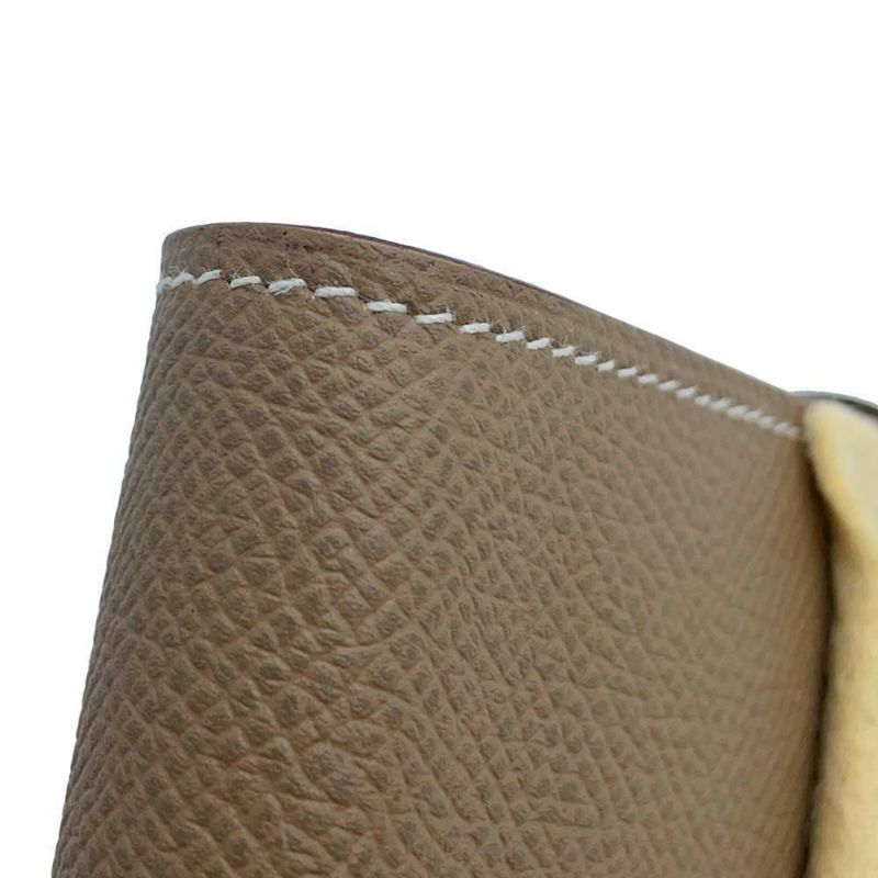 エルメス 長財布 ケリーウォレット ロング エトゥープ/シルバー金具 エプソン Y刻印 財布