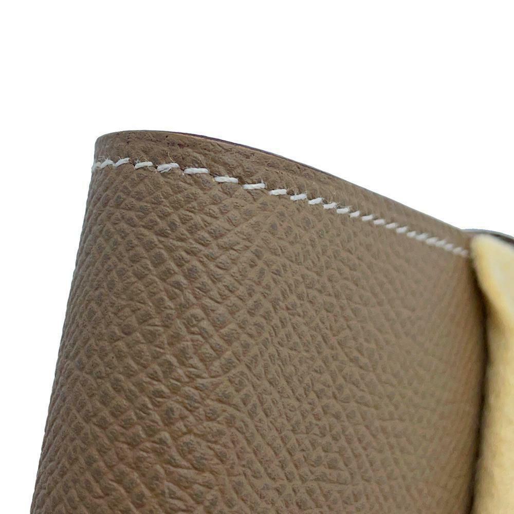 エルメス 長財布 ケリーウォレット ロング エトゥープ/シルバー金具 エプソン Y刻印 財布