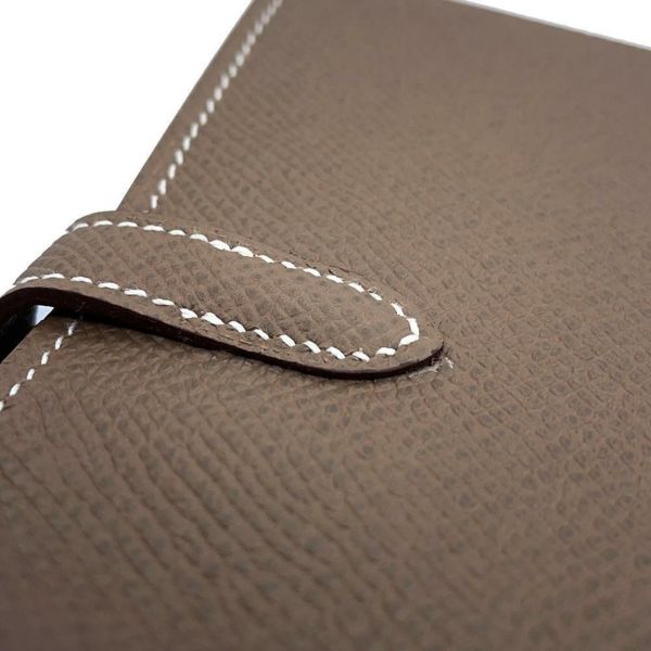 エルメス 長財布 ケリーウォレット ロング エトゥープ/シルバー金具 エプソン Y刻印 財布