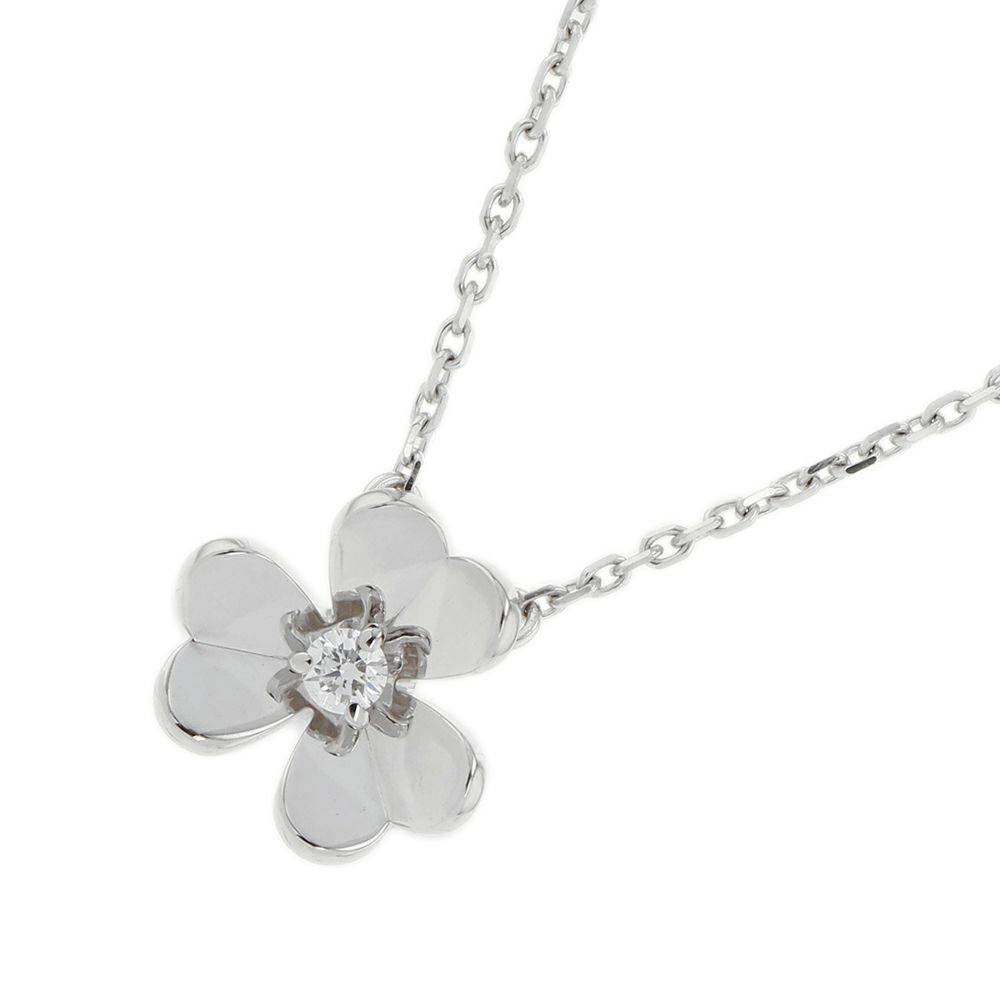 ヴァンクリーフ&アーペル ネックレス フリヴォル ペンダント ミニ ダイヤモンド 1P K18WGホワイトゴールド VCARP0J400