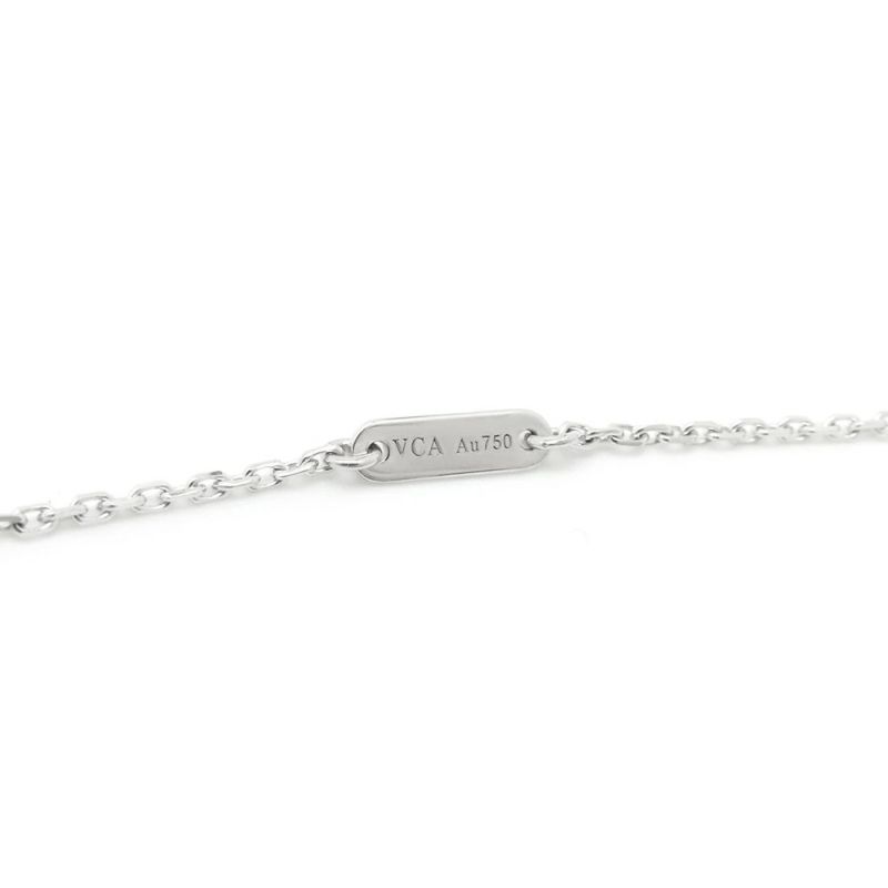 ヴァンクリ ネックレス スウィート アルハンブラ ペンダント ダイヤモンド 12P K18WGホワイトゴールド VCARO85900