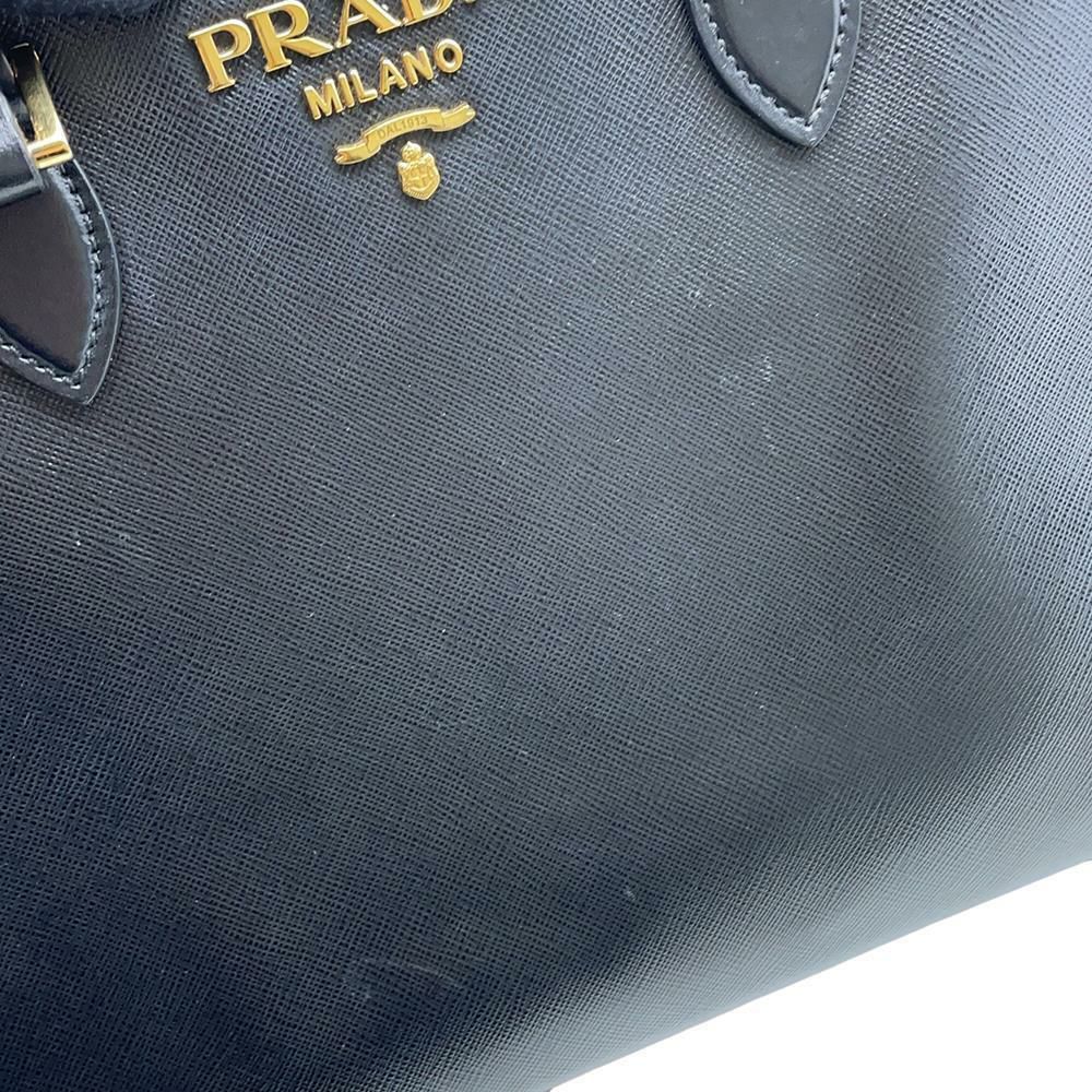 プラダ トートバッグ サフィアーノレザー 1BA227 PRADA 2wayショルダーバッグ 黒