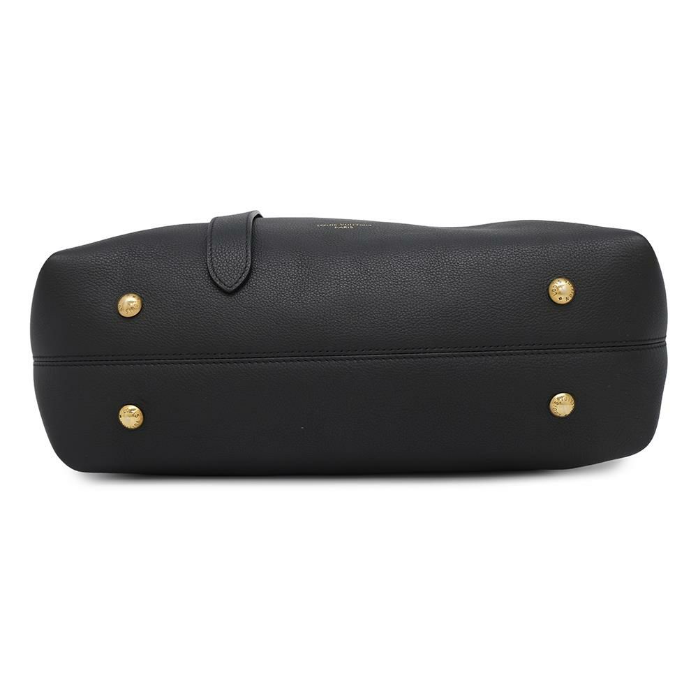 ルイヴィトン トートバッグ ロウキー・カバMM グレインカーフレザー M25341 LOUIS VUITTON ブラック 黒