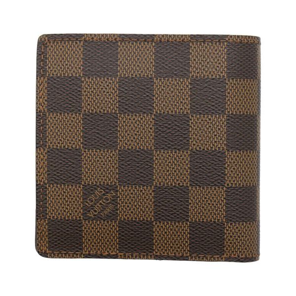 ルイヴィトン 二つ折り財布 ダミエ・エベヌ ポルトフォイユ・マルコ N61675 LOUIS VUITTON ヴィトン 財布
