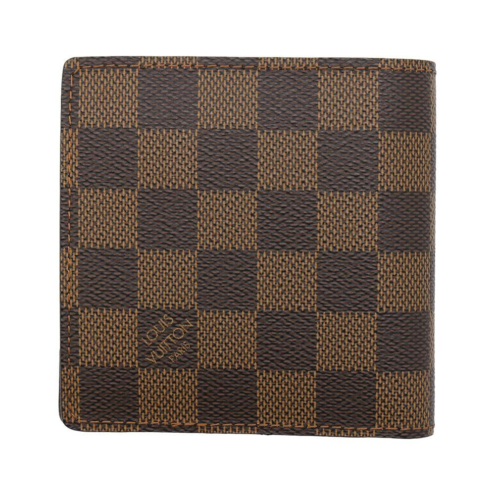 ルイヴィトン 二つ折り財布 ダミエ・エベヌ ポルトフォイユ・マルコ N61675 LOUIS VUITTON ヴィトン 財布