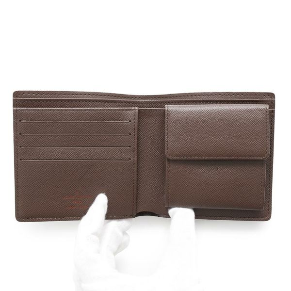 ルイヴィトン 二つ折り財布 ダミエ・エベヌ ポルトフォイユ・マルコ N61675 LOUIS VUITTON ヴィトン 財布