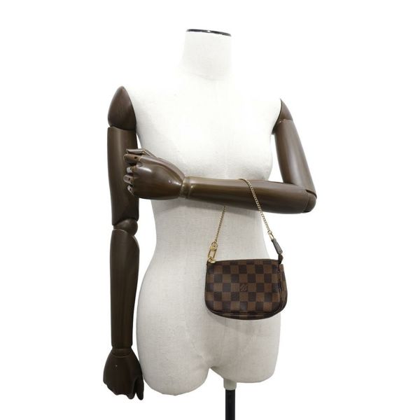 ルイヴィトン ポーチ ダミエ・エベヌ ミニ・ポシェット・アクセソワール N58009 LOUIS VUITTON ヴィトン アクセサリーポーチ