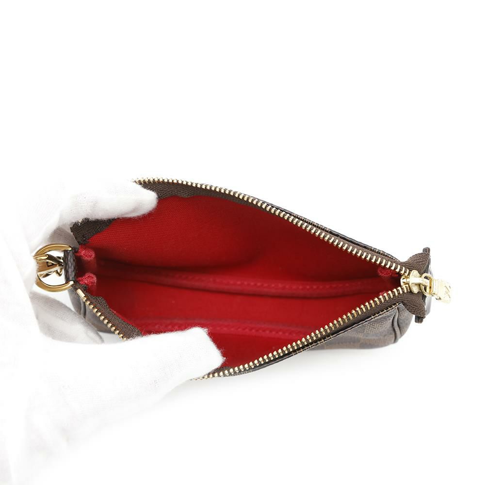 ルイヴィトン ポーチ ダミエ・エベヌ ミニ・ポシェット・アクセソワール N58009 LOUIS VUITTON ヴィトン アクセサリーポーチ