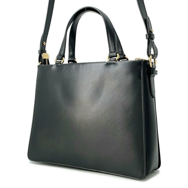 フェラガモ ショルダーバッグ ヴァラ レザー Ferragamo 2wayハンドバッグ 黒