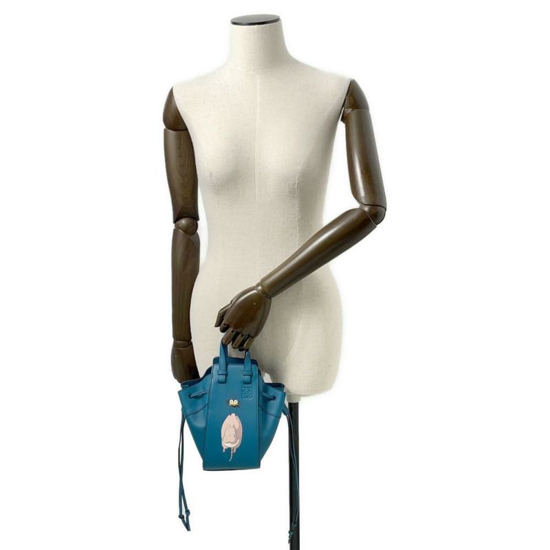 ロエベ ハンドバッグ ハンモック ミニ ジブリコラボ 千と千尋の神隠し 坊ネズミ A538V07X13 LOEWE 2wayショルダー