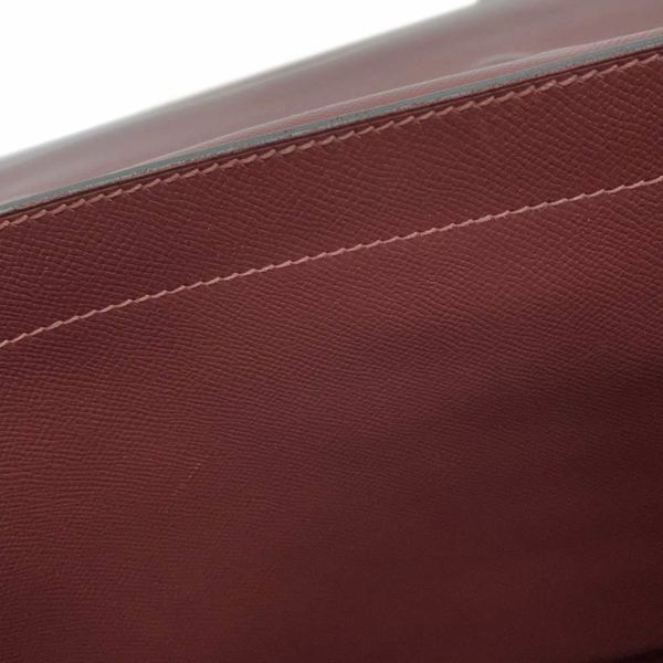 エルメス ビジネスバッグ サックアデペッシュ38 ルージュアッシュ/ゴールド金具 クシュベル □E刻印 メンズ