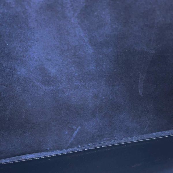 エルメス クラッチバッグ ファコ ネイビー ボックスカーフ 〇J刻印 HERMES メンズ バッグ