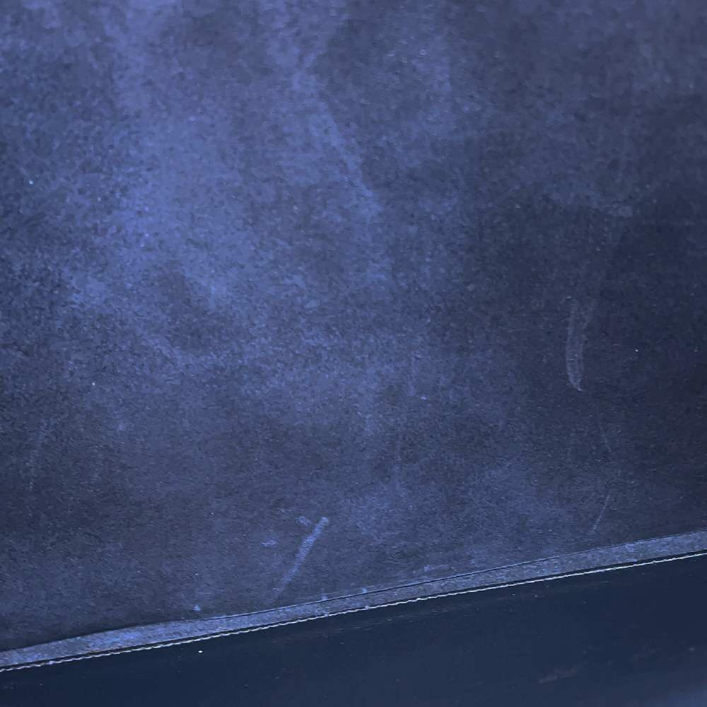 エルメス クラッチバッグ ファコ ネイビー ボックスカーフ 〇J刻印 HERMES メンズ バッグ