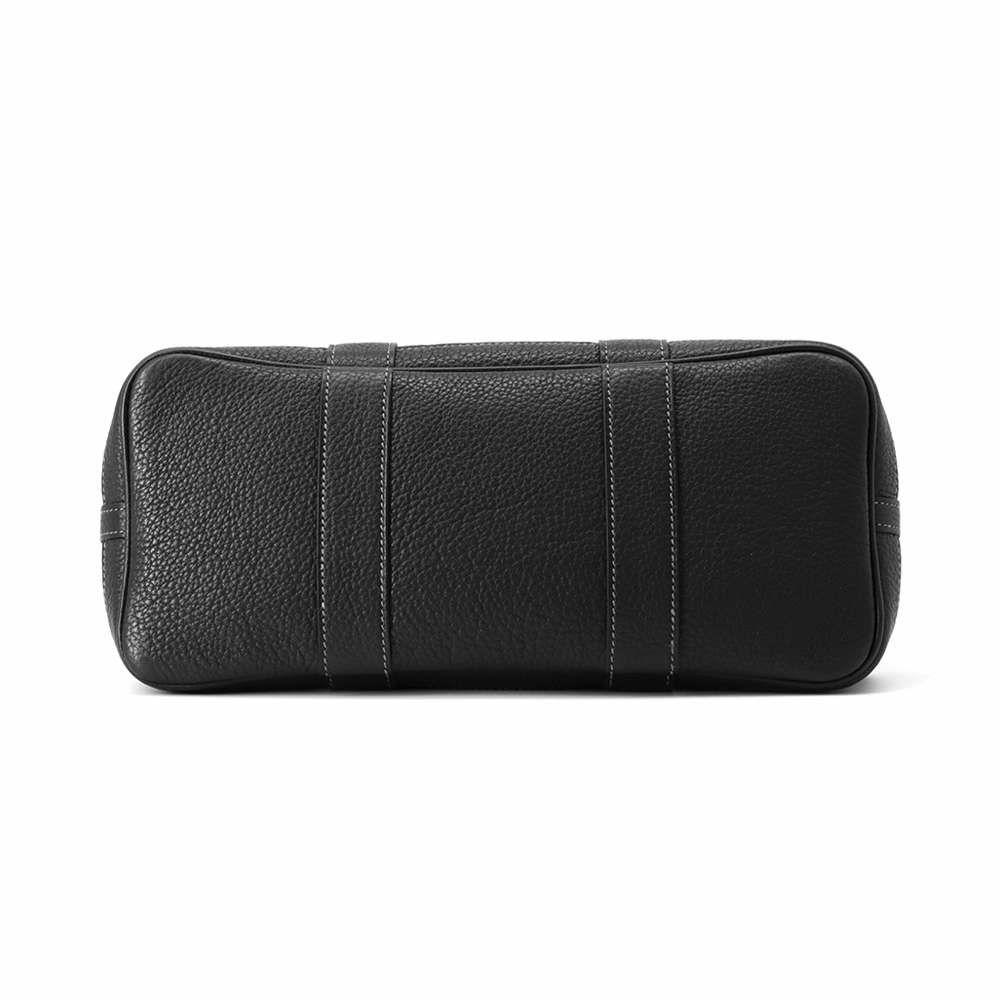 エルメス トートバッグ ガーデンパーティTPM ブラック/シルバー金具 トワルアッシュ/ネゴンダ □O刻印 HERMES Garden Party 黒