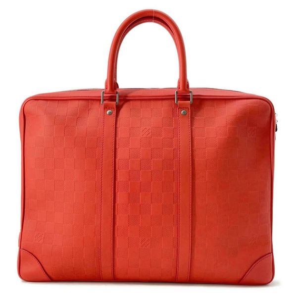 ルイヴィトン ビジネスバッグ ダミエ・アンフィニ ポルトドキュマン・ヴォワヤージュ PDV N41143 LOUIS VUITTON レッド