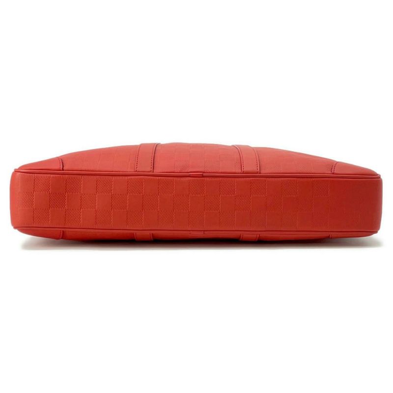 ルイヴィトン ビジネスバッグ ダミエ・アンフィニ ポルトドキュマン・ヴォワヤージュ PDV N41143 LOUIS VUITTON レッド