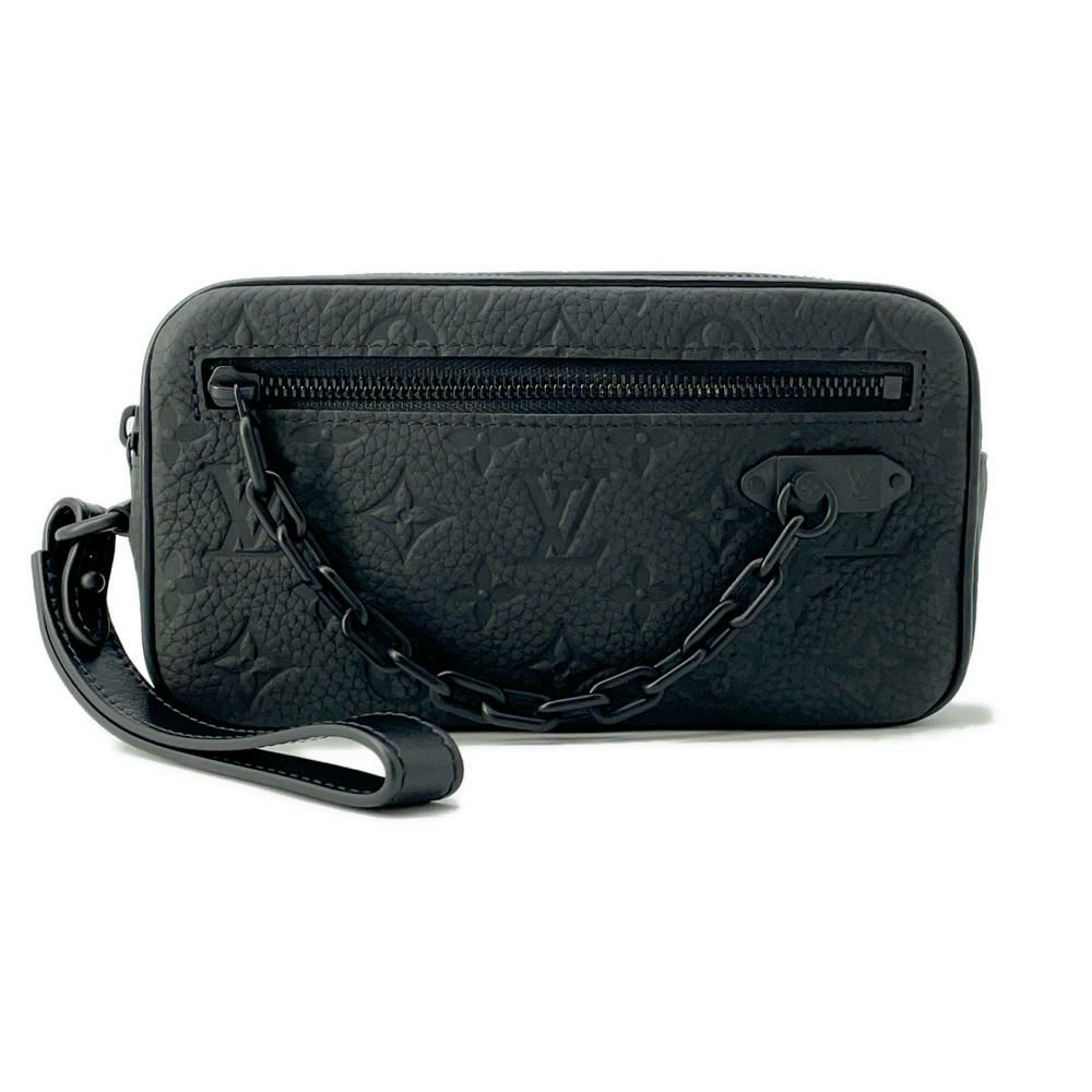 ルイヴィトン セカンドバッグ モノグラム・トリヨン ポシェット・ヴォルガ M55703 LOUIS VUITTON 黒 ブラック