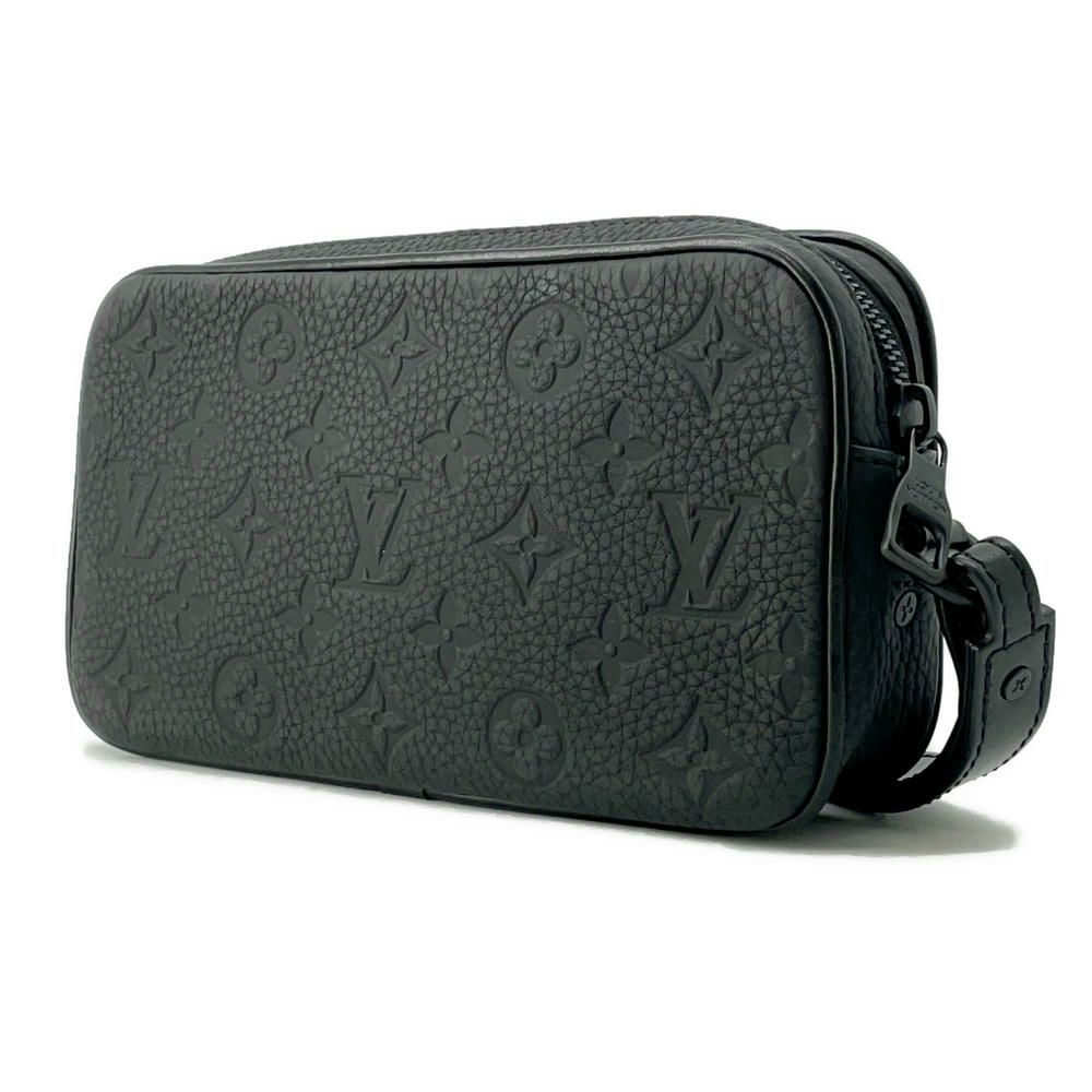 ルイヴィトン セカンドバッグ モノグラム・トリヨン ポシェット・ヴォルガ M55703 LOUIS VUITTON 黒 ブラック