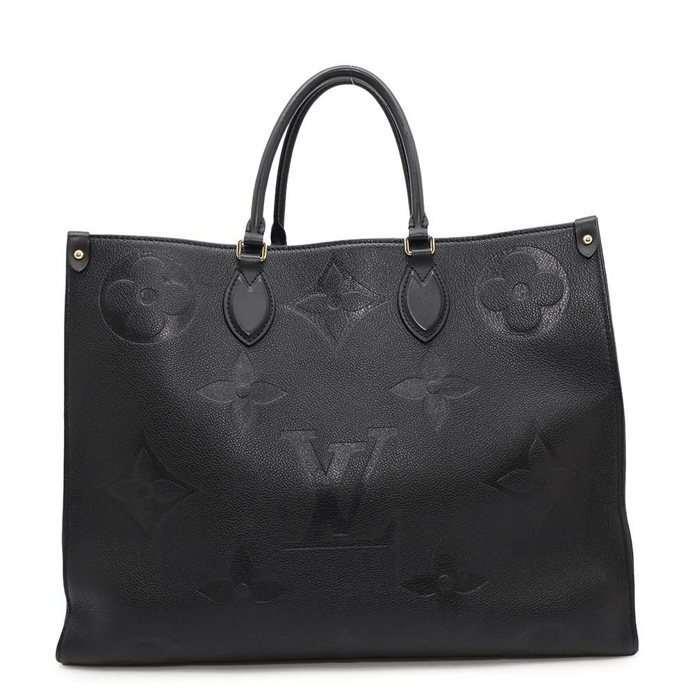 ルイヴィトン トートバッグ モノグラム・アンプラント オンザゴーGM M44925 LOUIS VUITTON 2wayショルダー 黒 ブラック