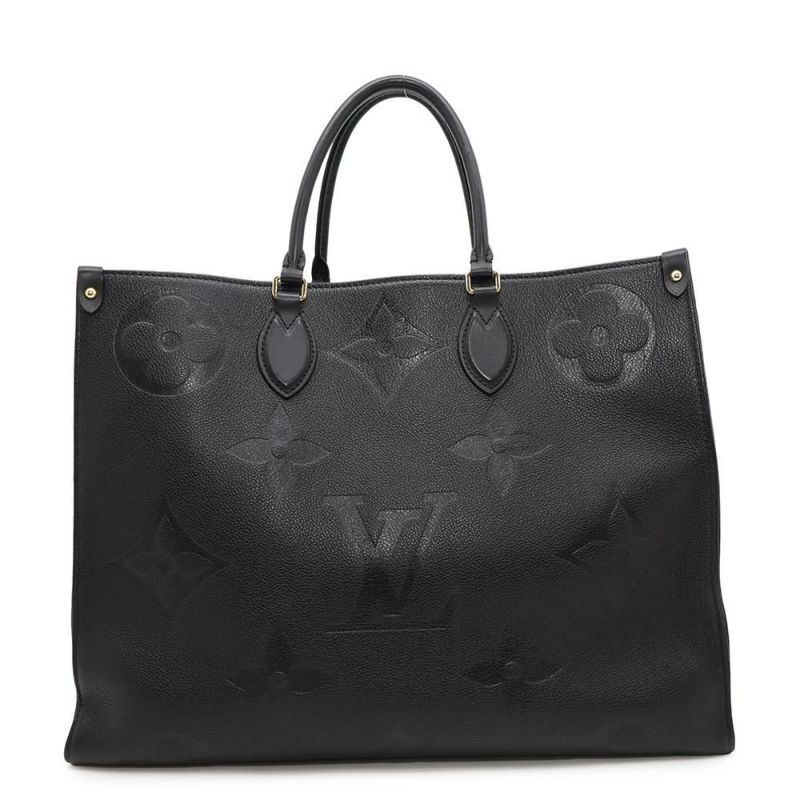 ルイヴィトン トートバッグ モノグラム・アンプラント オンザゴーGM M44925 LOUIS VUITTON 2wayショルダー 黒 ブラック