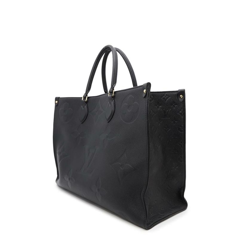 ルイヴィトン トートバッグ モノグラム・アンプラント オンザゴーGM M44925 LOUIS VUITTON 2wayショルダー 黒 ブラック