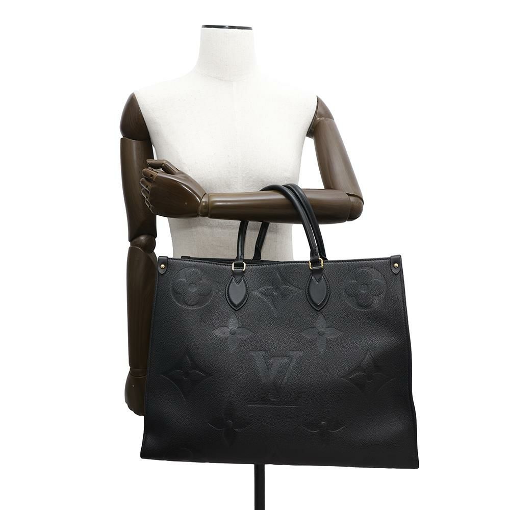 ルイヴィトン トートバッグ モノグラム・アンプラント オンザゴーGM M44925 LOUIS VUITTON 2wayショルダー 黒 ブラック