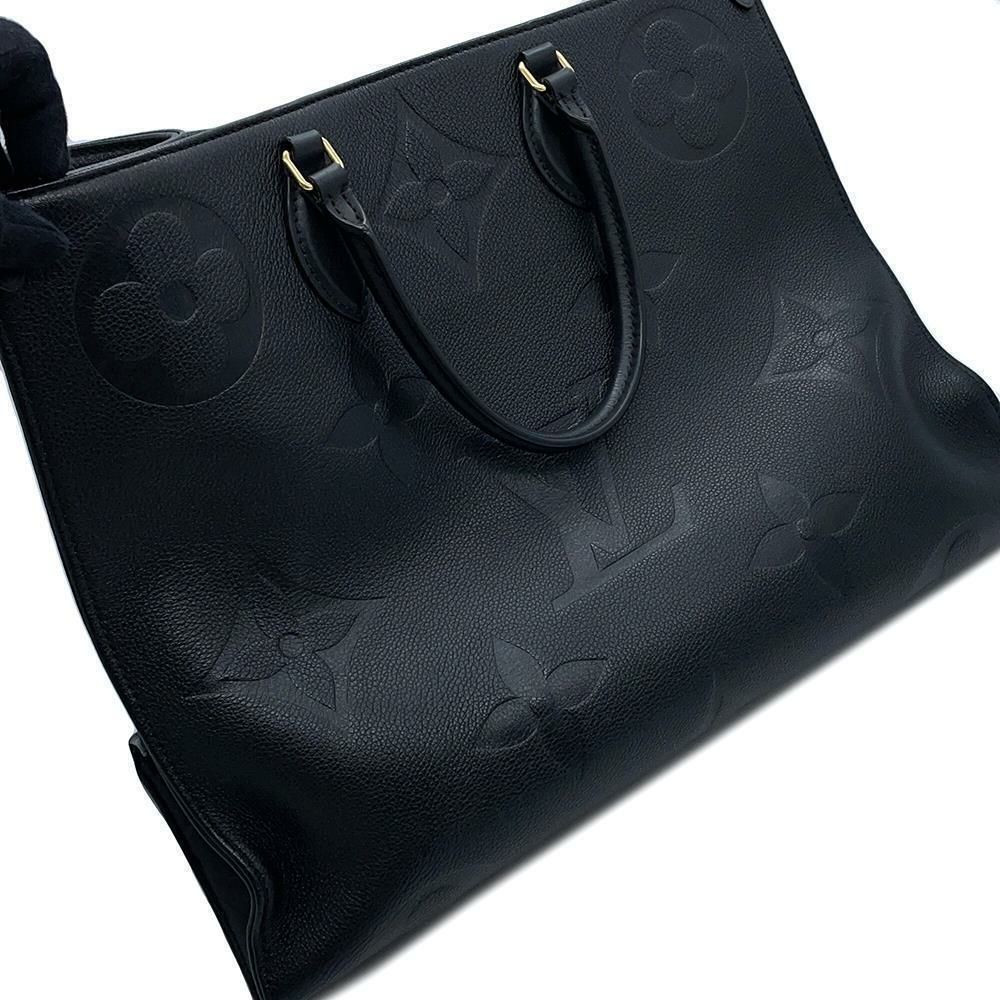 ルイヴィトン トートバッグ モノグラム・アンプラント オンザゴーGM M44925 LOUIS VUITTON 2wayショルダー 黒 ブラック