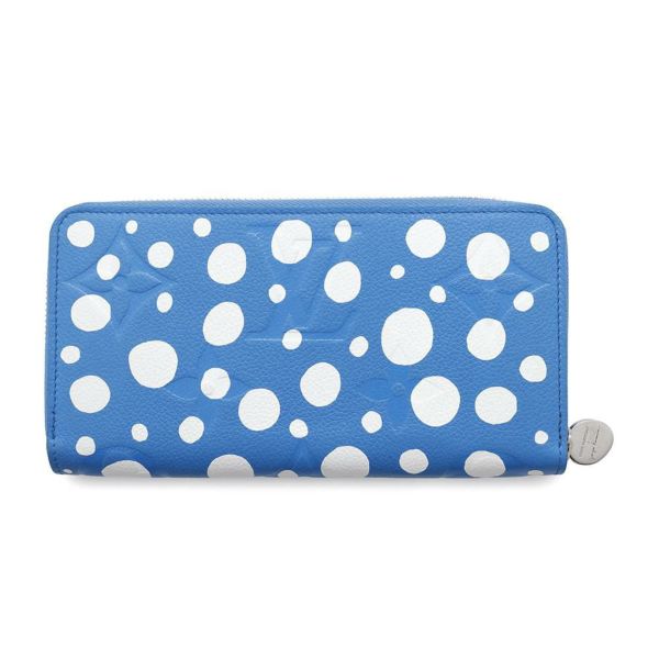 ルイヴィトン 長財布 モノグラム・アンプラント インフィニティ ドット LV × YK ジッピー・ウォレット M81954 草間彌生