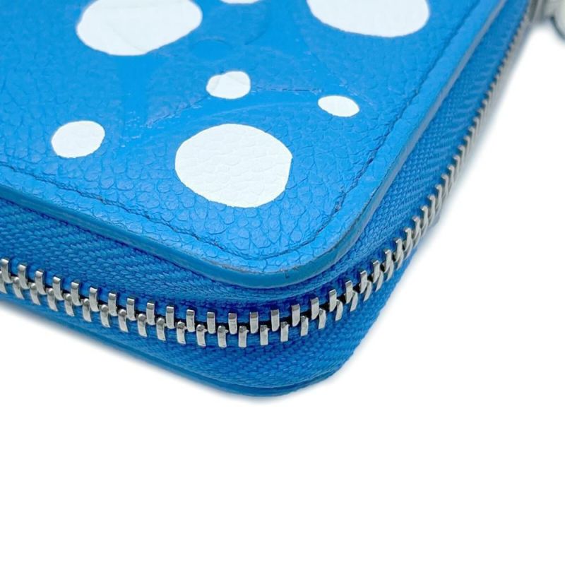 ルイヴィトン 長財布 モノグラム・アンプラント インフィニティ ドット LV × YK ジッピー・ウォレット M81954 草間彌生