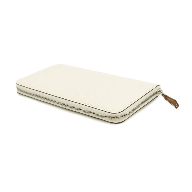 エルメス 長財布 アザップロング シルクイン ナタ/シルバー金具 エプソン Z刻印 HERMES 財布