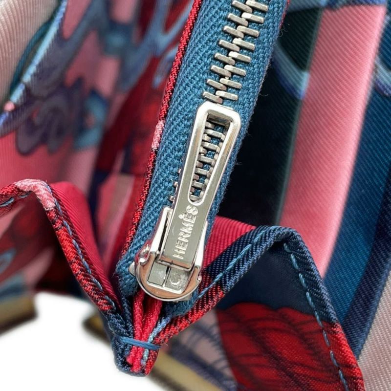 エルメス 長財布 アザップロング シルクイン ナタ/シルバー金具 エプソン Z刻印 HERMES 財布