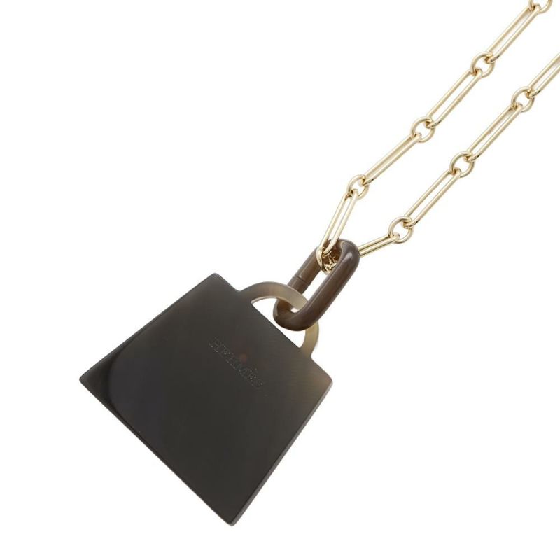 エルメス ネックレス アミュレット フュージョン ケリーGM バッファローホーン HERMES アクセサリー