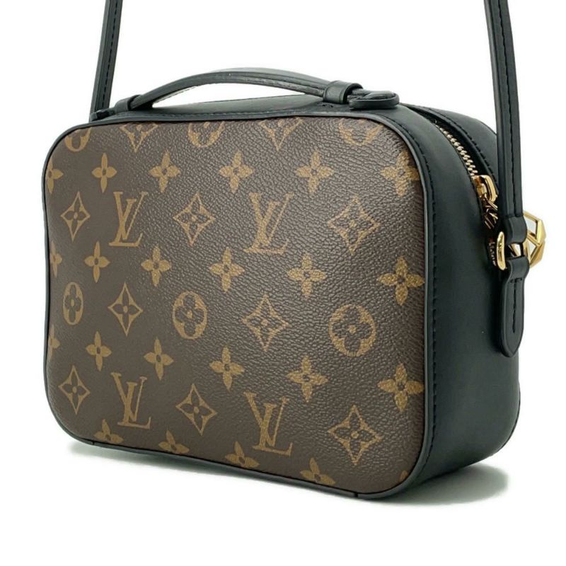 ルイヴィトン ショルダーバッグ モノグラム サントンジュ M43555 LOUIS VUITTON タッセル ブラック 黒