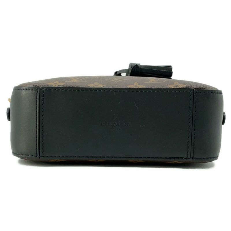 ルイヴィトン ショルダーバッグ モノグラム サントンジュ M43555 LOUIS VUITTON タッセル ブラック 黒