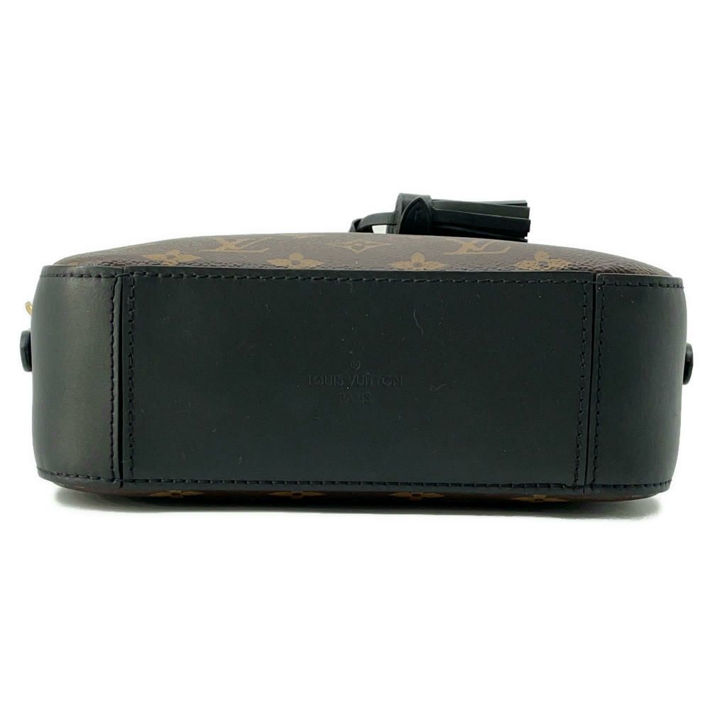 ルイヴィトン ショルダーバッグ モノグラム サントンジュ M43555 LOUIS VUITTON タッセル ブラック 黒